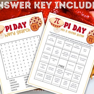 Pi Day Trivia Bundle,Printable Pi Day Games for Kids and Adults, Classroom Pi Day Activity, Pi Day Party Idea,Pi Day ideas for Math Teachers image 4
