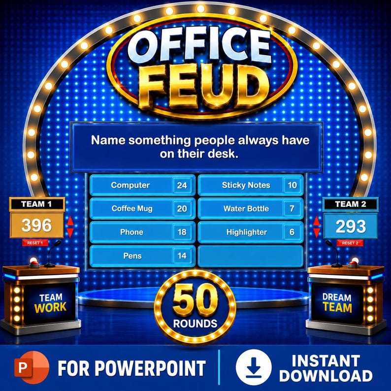 Office Friendly Feud,team Building Activity for Employees & Staff ...