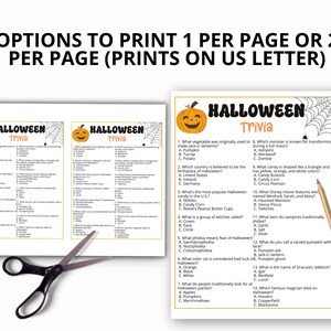 Halloween Games, Halloween Party Game Bundle, Classroom Halloween Activity, 60 Fun Printable Halloween Games for Adults, Teens and Kids image 3