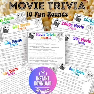 Gioco a quiz sui film, festa a quiz sui film Decades, quiz sulle citazioni dei film del grande schermo, serata giochi in famiglia, serata film in famiglia, festa di premiazione