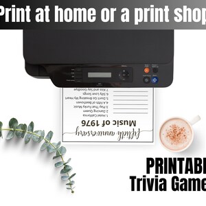 50th Wedding Anniversary Games, Married in 1978 Game, 1976 Golden Anniversary Games, 50th Anniversary Gift, Printable 16 Game Bundle Gift image 6