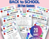 Back to School Games Bundle, Elementary School Games, First Day of School Icebreakers, First Day of School Activity, Middle School Games