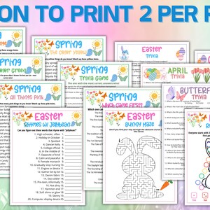 Easter Game Bundle, Holy Week Trivia Games,Spring Easter Trivia Quiz,Palm Sunday Celebration,Good Friday Activity,Sunday School Easter Games image 8