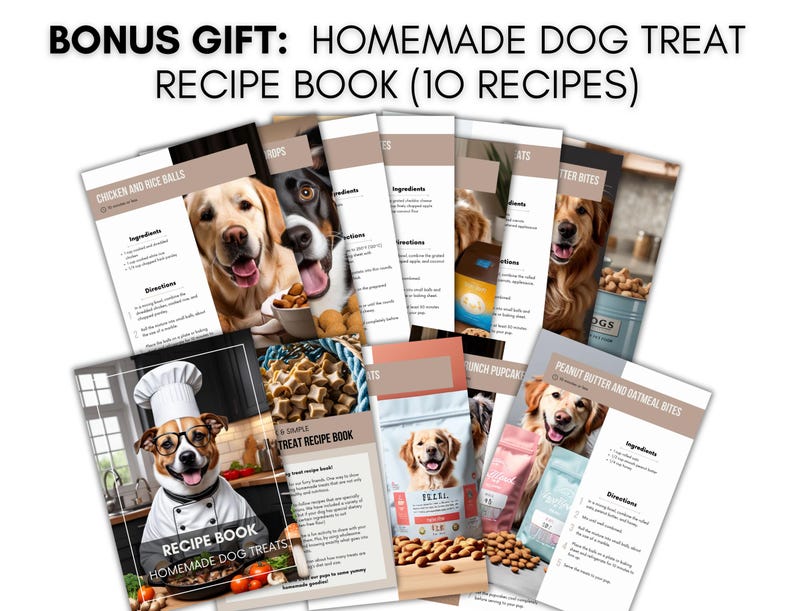 Dog Training Cheat Sheets, Best Selling Dog Training Handbook,Puppy Training for new Puppy & Dog owners,Dog training potty log,Printable PDF image 6