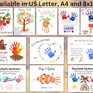 Fall Handprint Craft for Kids, Autumn Handprint Art, Toddler Finger ...