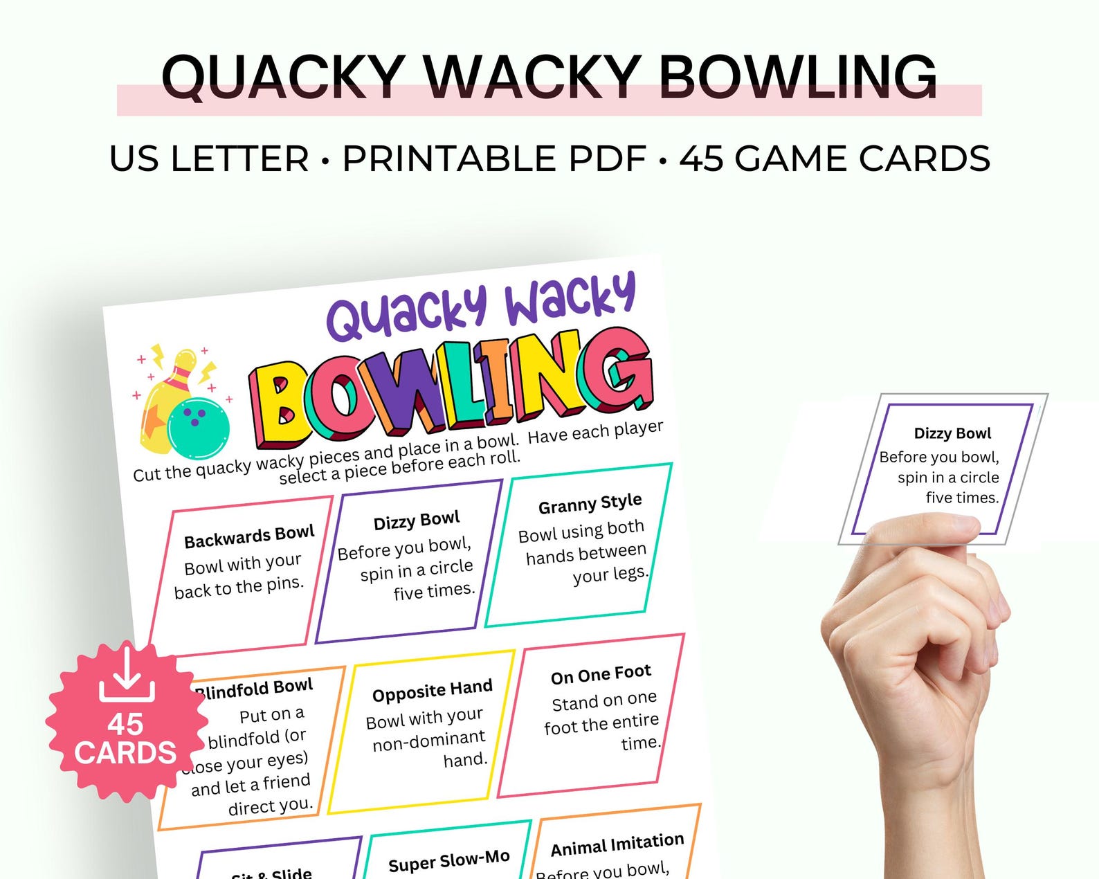 Bowling Challenge Game, Quacky Wacky Bowling, 45 Funny Ways to Bowl ...