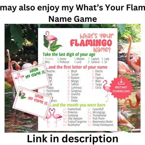 Flamingo Trivia Game, Printable Flamingo Game for Kids & Adults ...