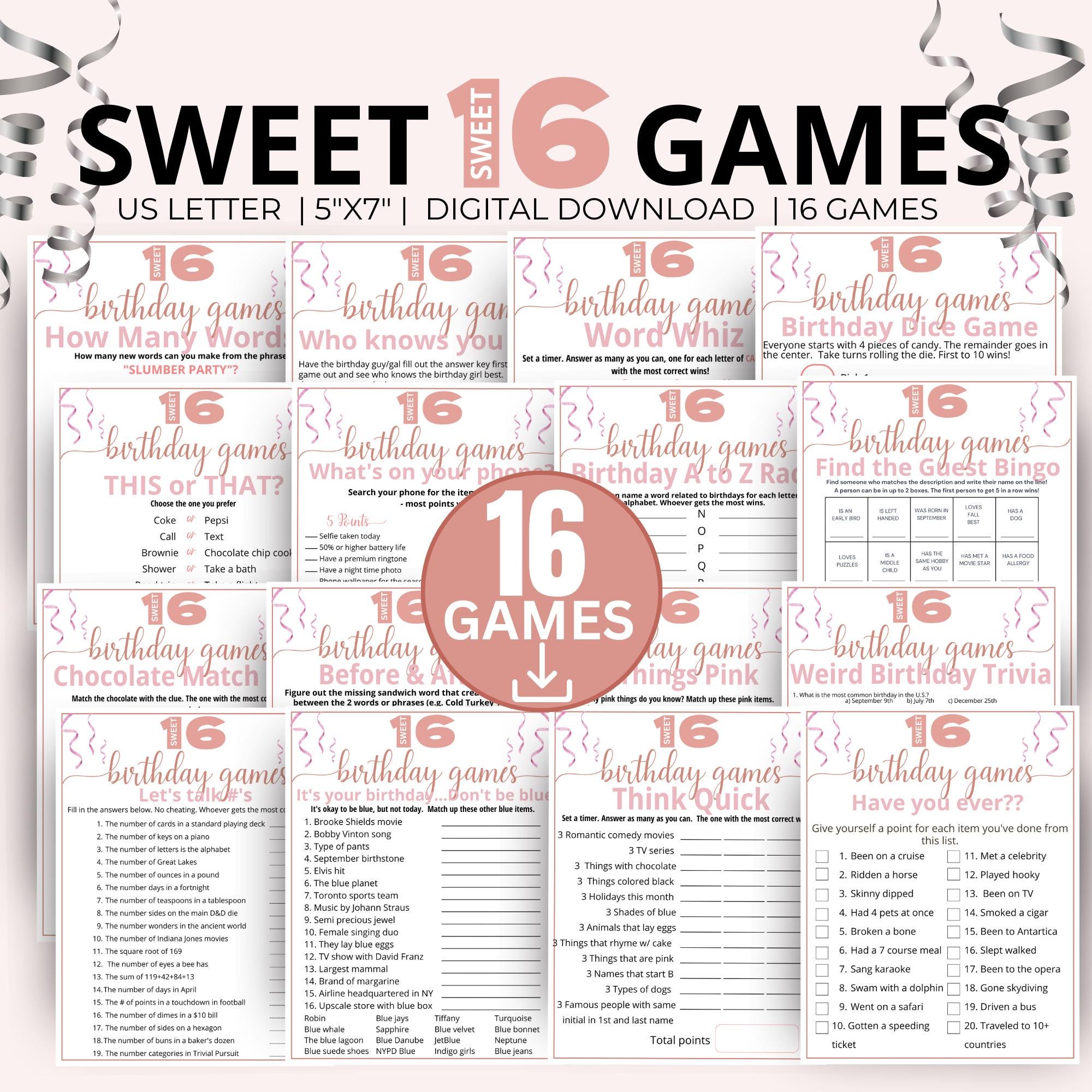 sweet-16-birthday-games-16th-birthday-party-games-born-in-2008-game-bundle-sweet-sixteen-birthday-games-teen-activities-printable-bundle-etsy