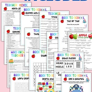Back to School Games Bundle, Elementary School Games, First Day of School Icebreakers, First Day of School Activity, Middle School Games image 9