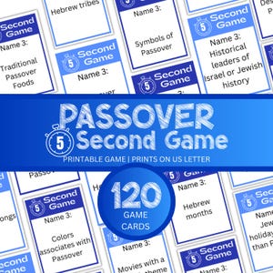 過ぎ越しの祭りの5秒ゲーム、子供と大人向けのセーデルアクティビティ、過ぎ越しの祭りのパーティーと教室のゲーム、印刷可能なユダヤ教のゲーム、過ぎ越しの祭り後のセーデルゲーム