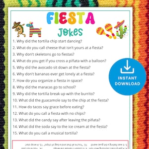 Fiesta Jokes for Kids, Mexican Taco Fiesta Games, Quinceañera Fiesta ...