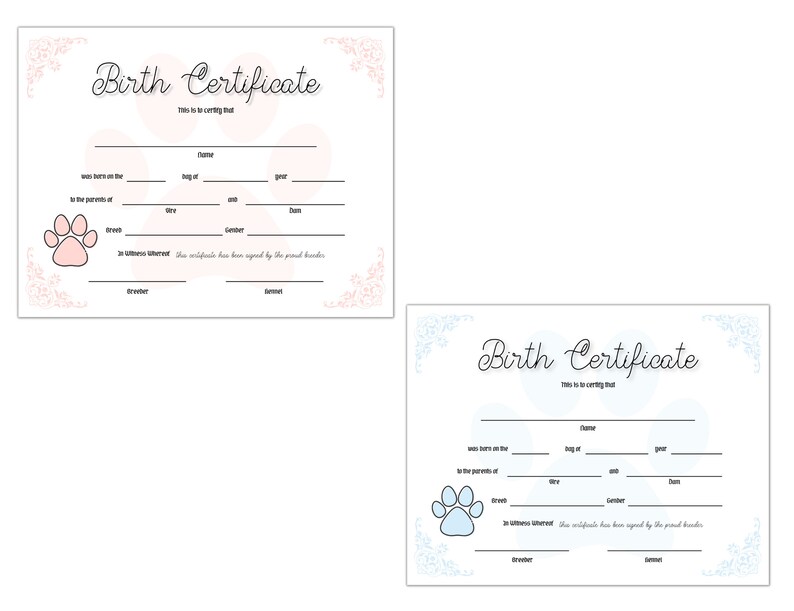 Fillable Breeder Puppy Pack Dog Breeder Records Dog Breeder Etsy