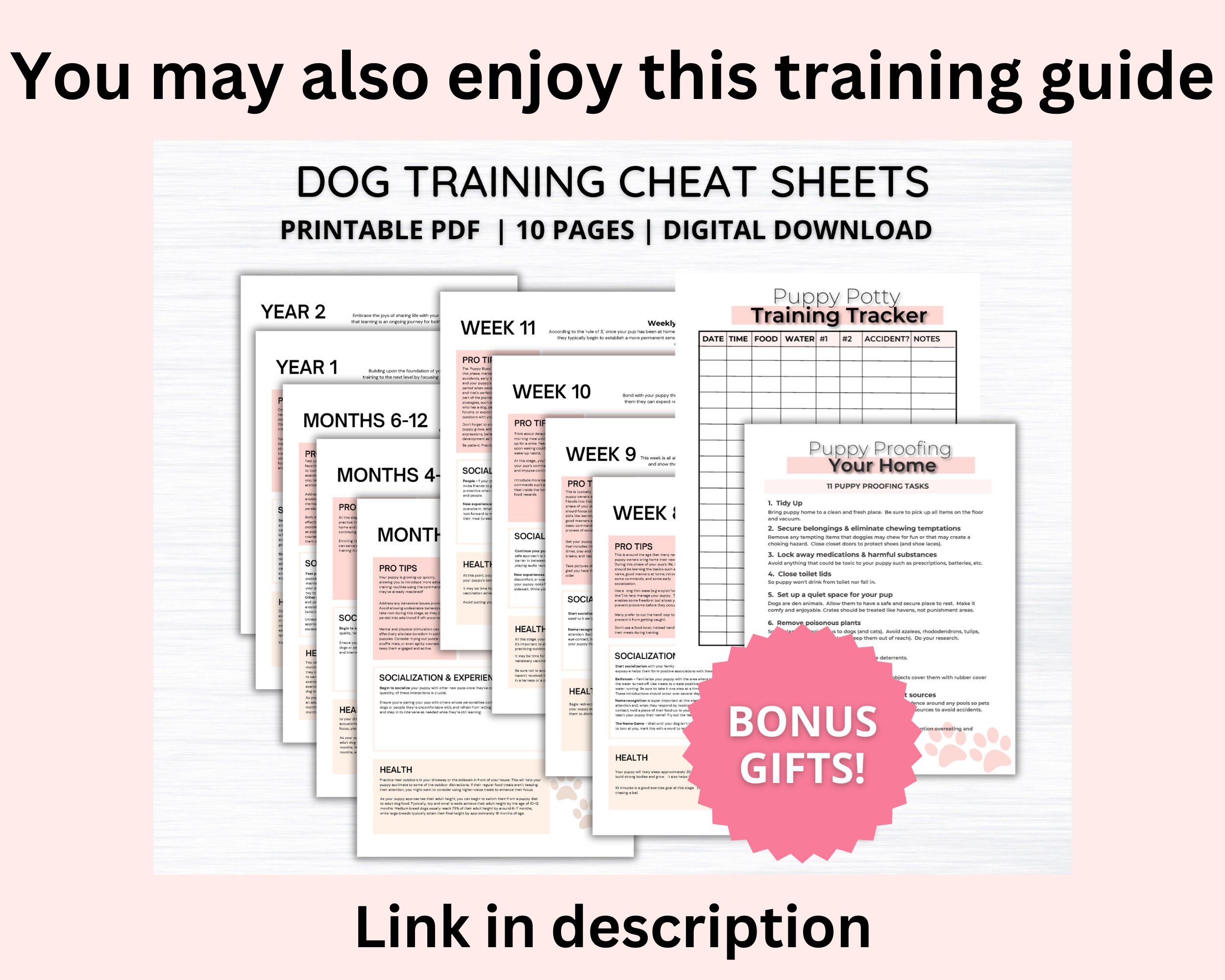Puppy Socialization Checklist - Digital Download D001 - Etsy