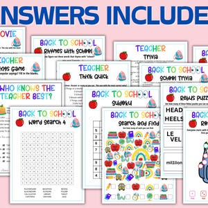 Back to School Games Bundle, Elementary School Games, First Day of School Icebreakers, First Day of School Activity, Middle School Games image 8