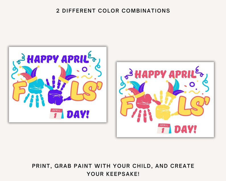 April Fools’ Handprint Craft, April Fools’ Day Craft for Toddlers ...