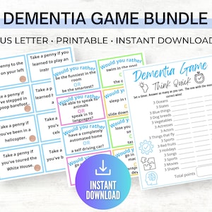 Gamebundel dementie. Senioren: wil je liever gamen, geld uitgeven, geheugenspel, ijsbrekerspellen voor ouderen, startkaarten voor gesprekken