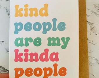 Kind People Blank Card