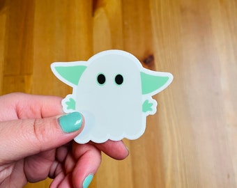 Baby Yoda Ghost sticker