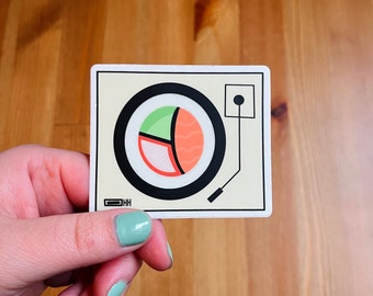 Music for a Sushi Restaurant Sticker