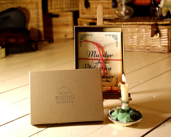 Murder Mystery in the Victorian Manor - Dinner Party Game For *6-7 Players - Handmade - Crime Solving, Fancy Dress, Evidence & Scripts