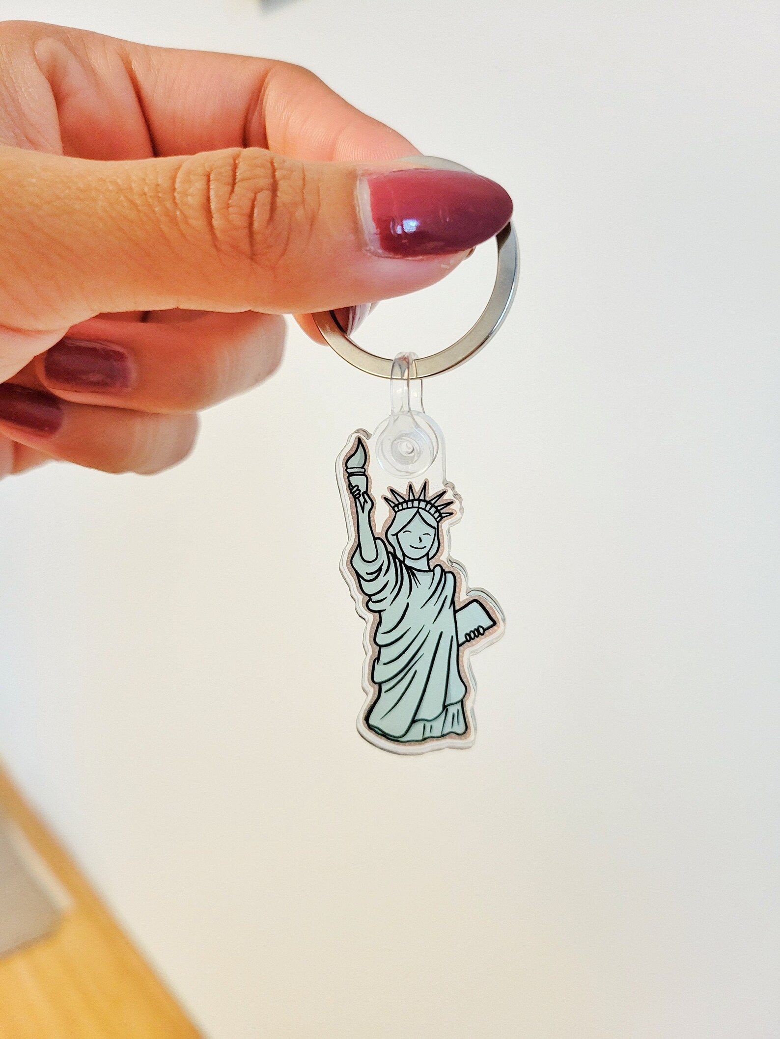 NYC Keychain Statue of Liberty Keychain NYC Gift Etsy