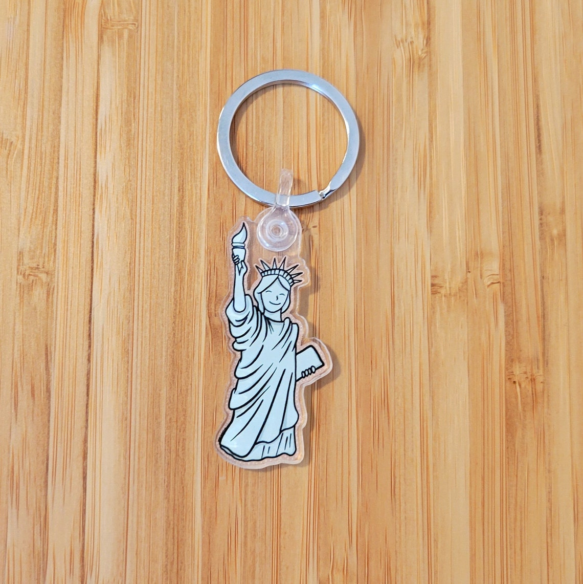 NYC Keychain Statue of Liberty Keychain NYC Gift Etsy