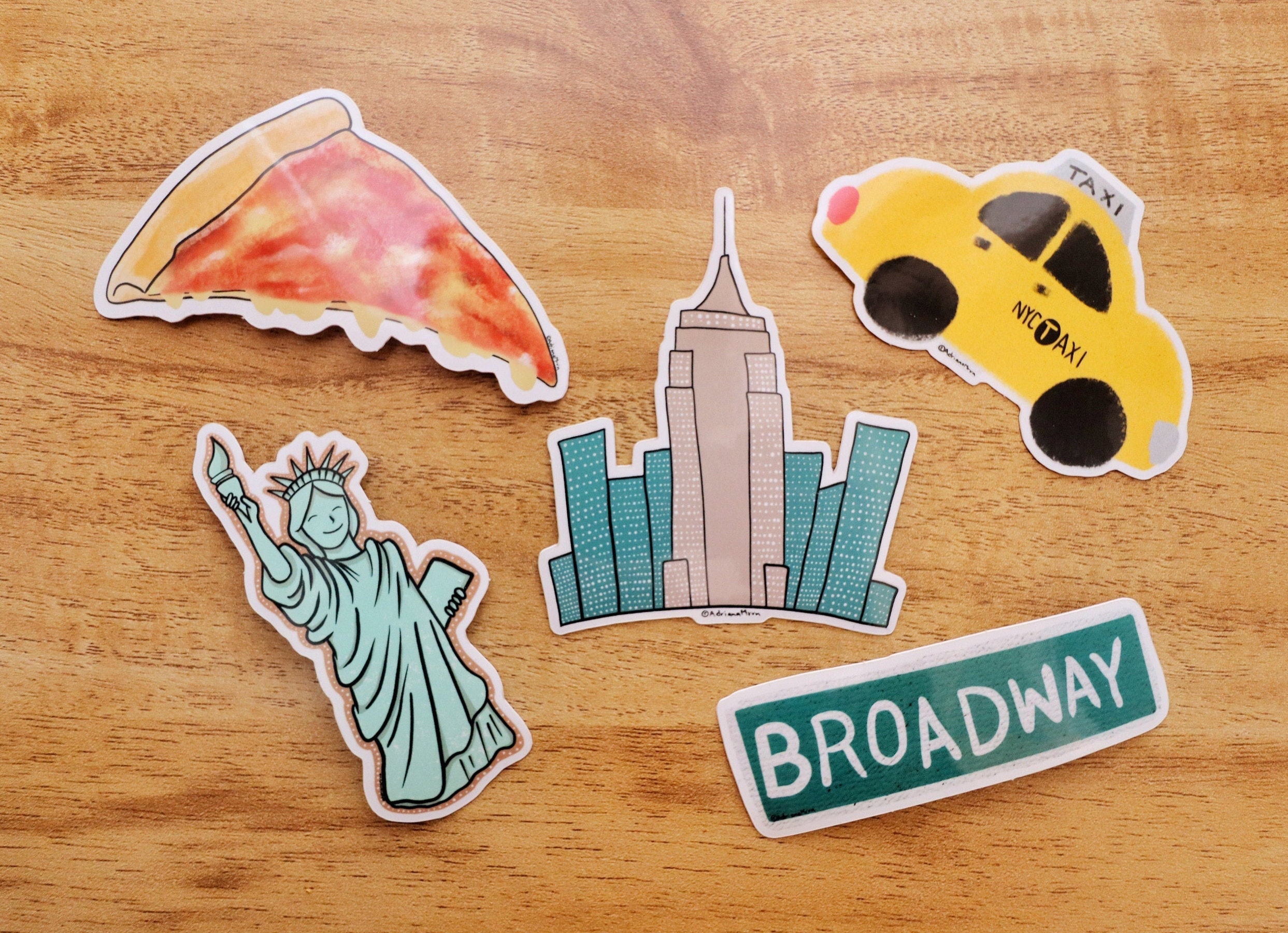 NYC Stickers NYC Art New York City Stickers Stickers Pack Etsy