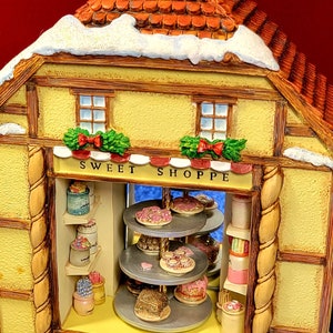 Goebel The Bakery Display - NEW in Box - Music Box, Night Light, Bakery Scape, Vintage  Figurine, Excellent Gift, Rare