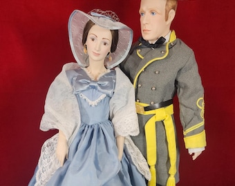 Franklin Mint Gone With the Wind Porcelain Dolls: Melanie and