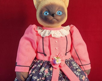 Goebel Penny Puss Porcelain Musical Cat Doll, Limited Edition