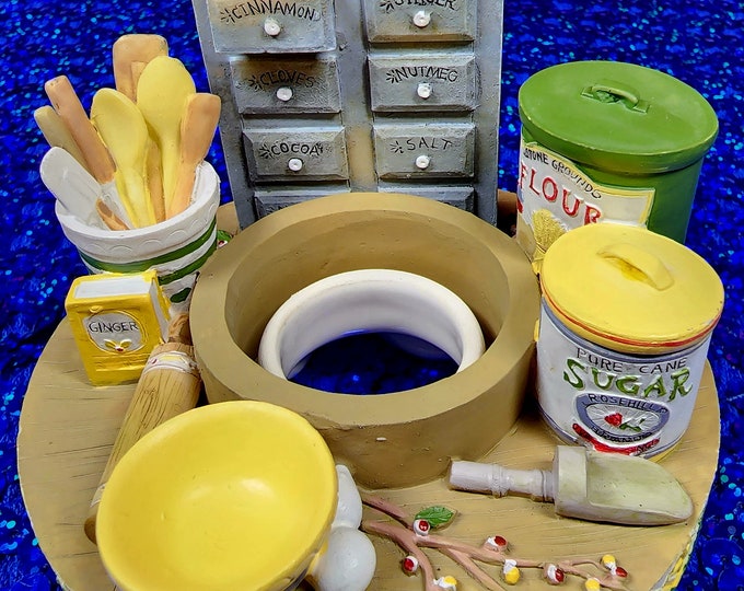 Yankee Candle Capper by Deb Strain Decorative Candle Jar Lid spices