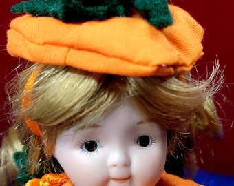 Marie Osmond Doll Yellow Yarn Hair Valentine Doll, Marie Osmond