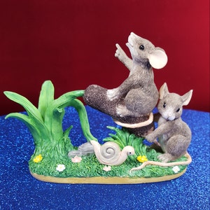 Cattail Catapult - Silvestri Vintage Figurine from Charming Tails Collection by Dean Griff