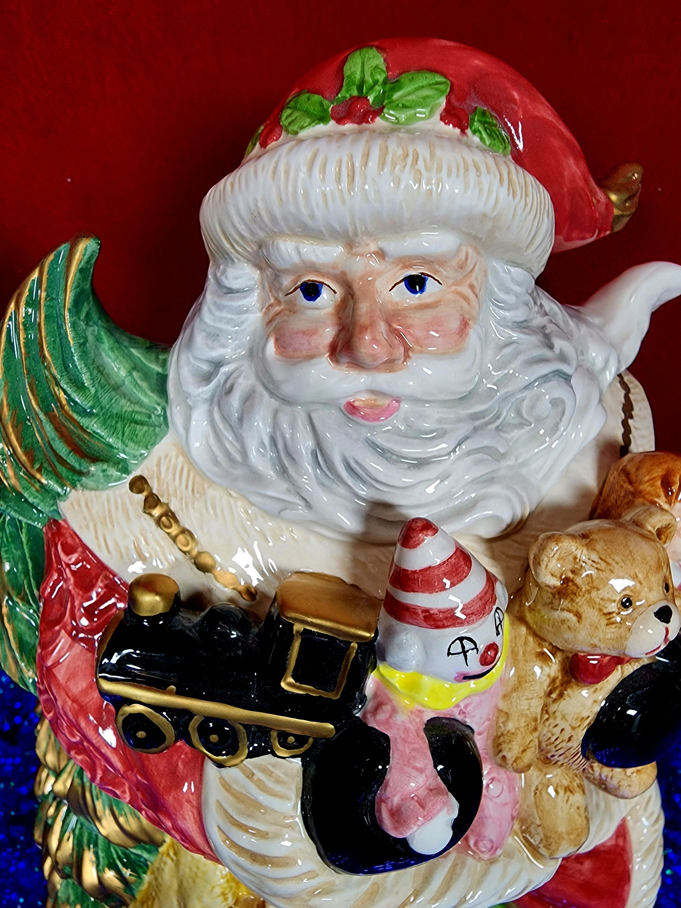 Fitz & Floyd Renaissance Santa Cookie Jar: 1994 Vintage Christmas