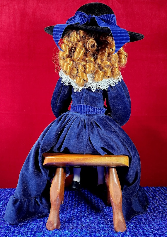 Jan Mclean Porcelain Doll: Sarah, Midnight Blue Dress, Limited