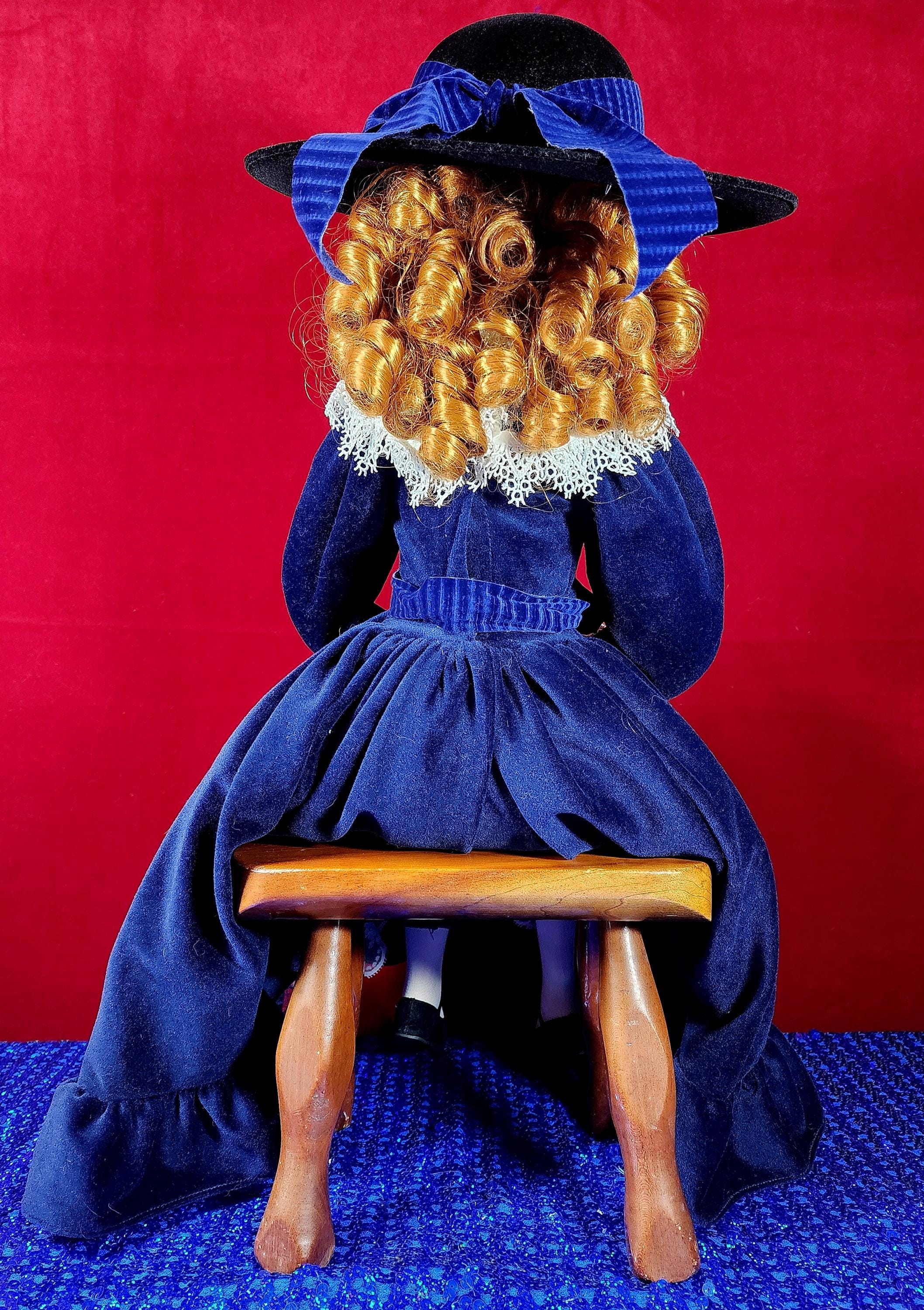 Jan Mclean Porcelain Doll: Sarah, Midnight Blue Dress, Limited