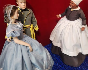 Franklin Mint Gone With the Wind Porcelain Dolls: Melanie and