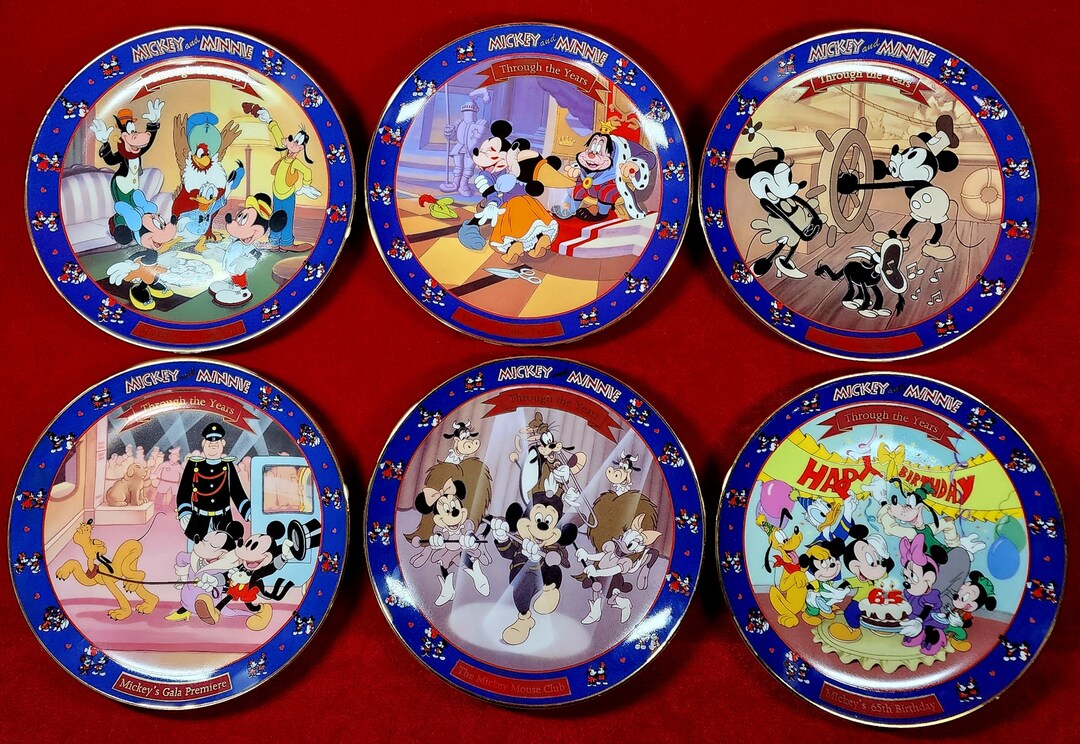 Walt Disney Mickey and Minnie Through the Years Series Plate