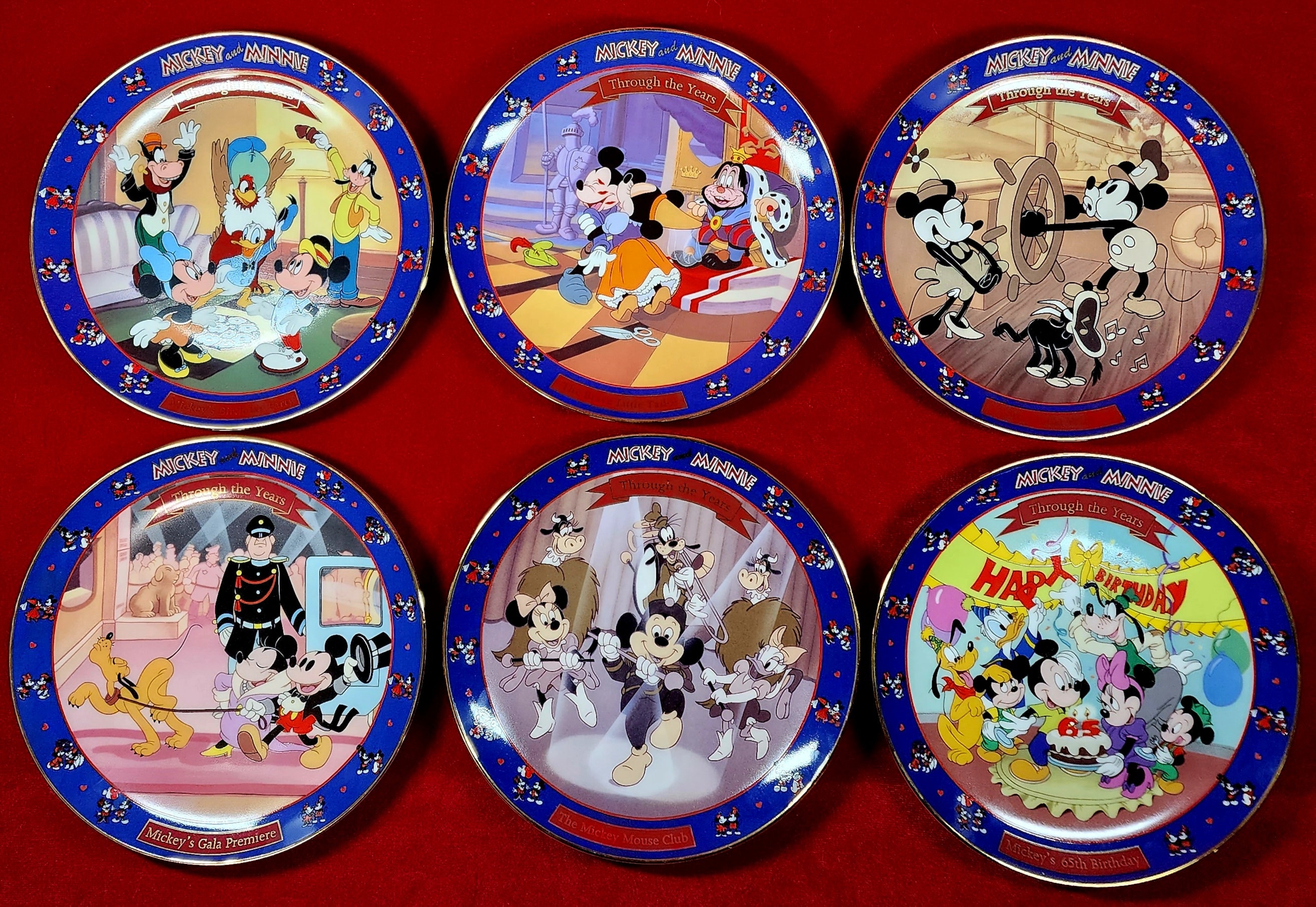 Walt Disney Mickey and Minnie Through the Years Series Plate