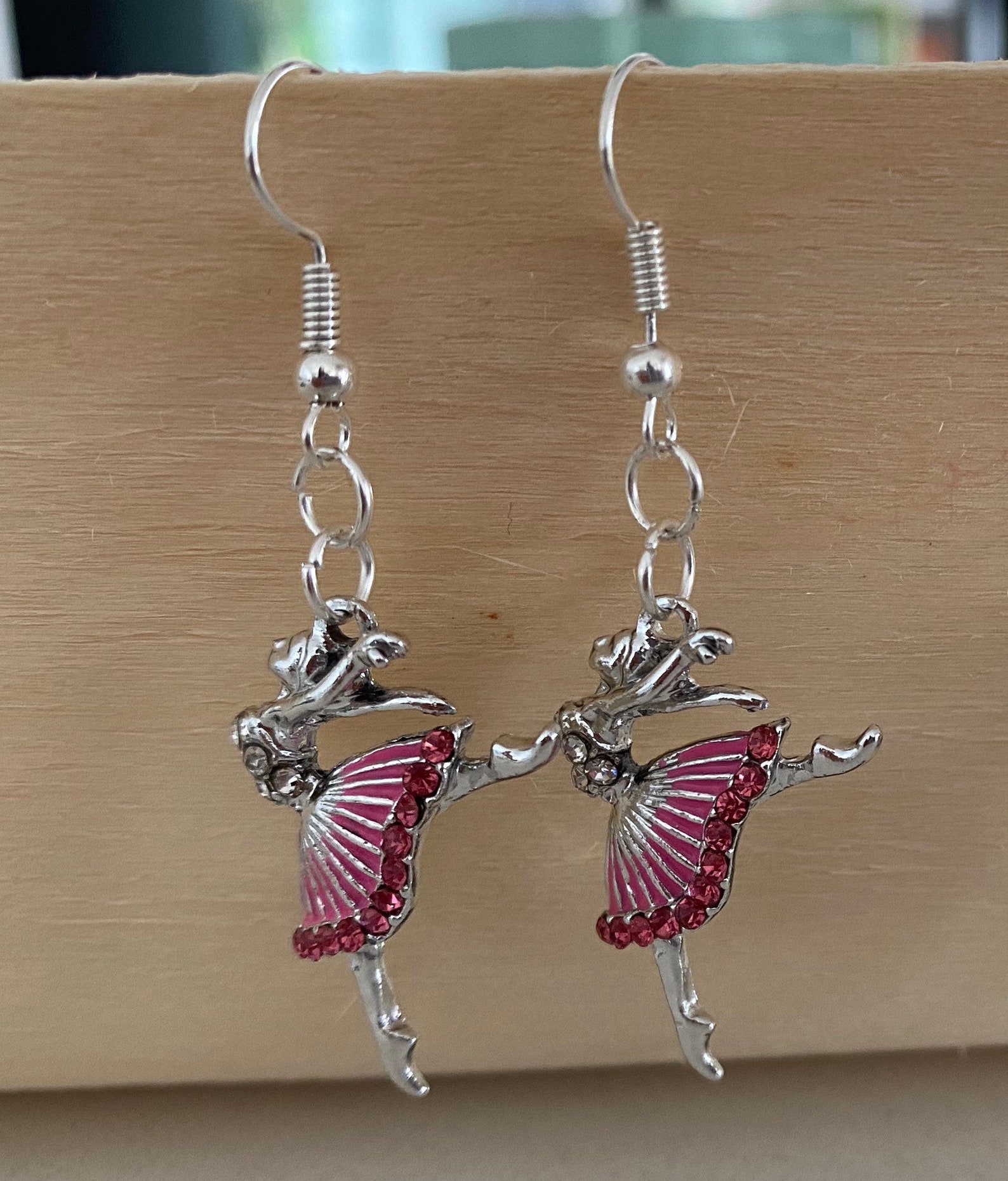 Ballerina earring dancer earrings kids clip on earrings Etsy
