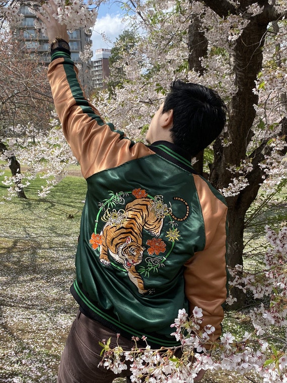 Tiger Varsity Jacket - Sukajan - Japanese Street Style Tiger Varsity Jacket - Sukajan - Japanese Street Style