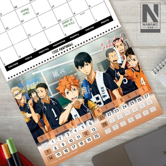 Calendar Anime Japan With Date Planner Free Sticker Pack 