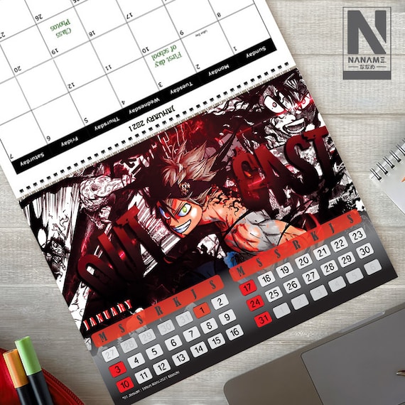 Calendar Anime Japan With Date Planner Free Sticker Pack 