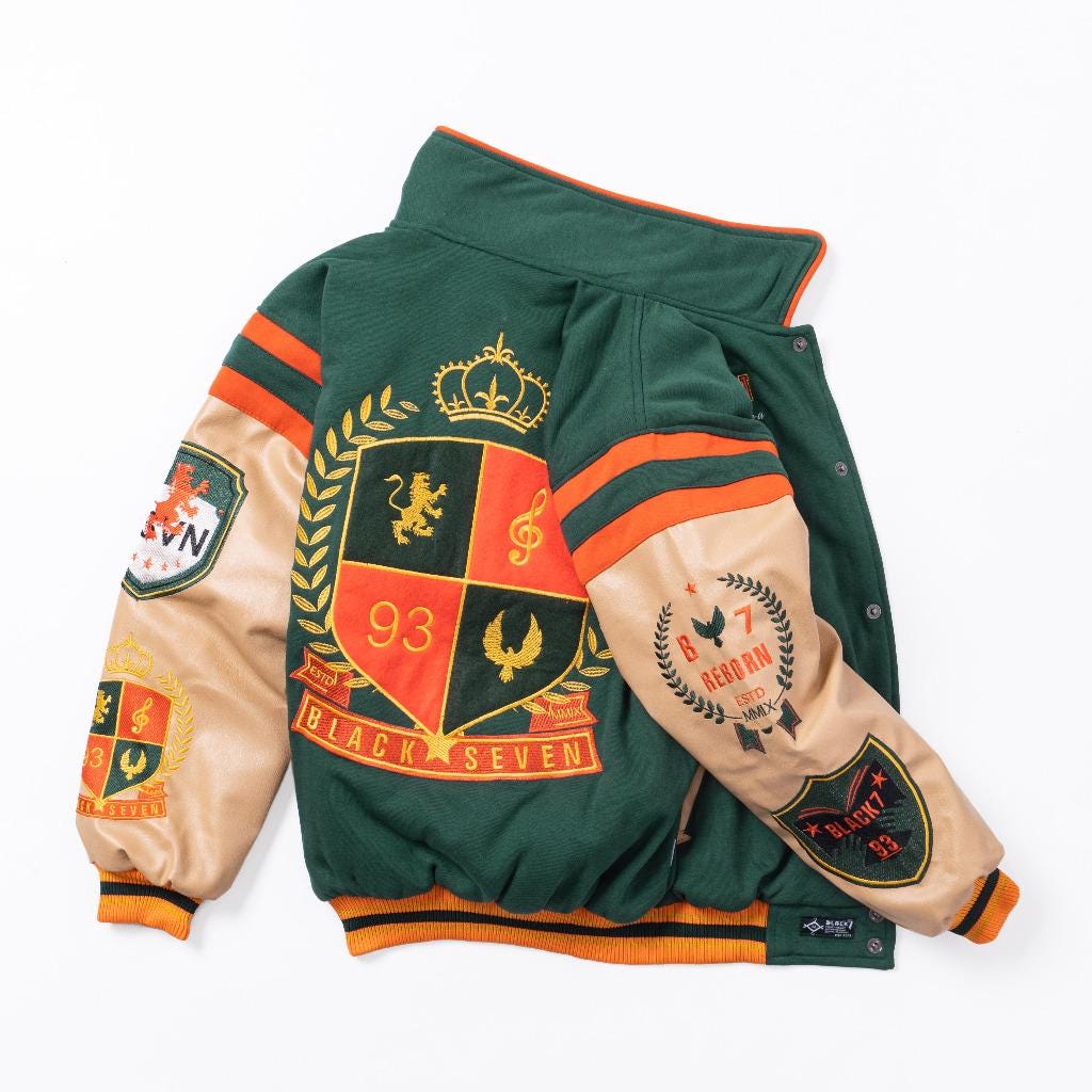 Varsity style hoodie sale