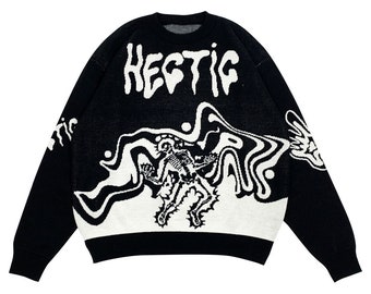 HECTIC SKELETON - Hustle Culture - Work Hard - Sweater - Sweatshirt - Hoodie - Knitwear - Streetwear - Streetstyle - Unisex