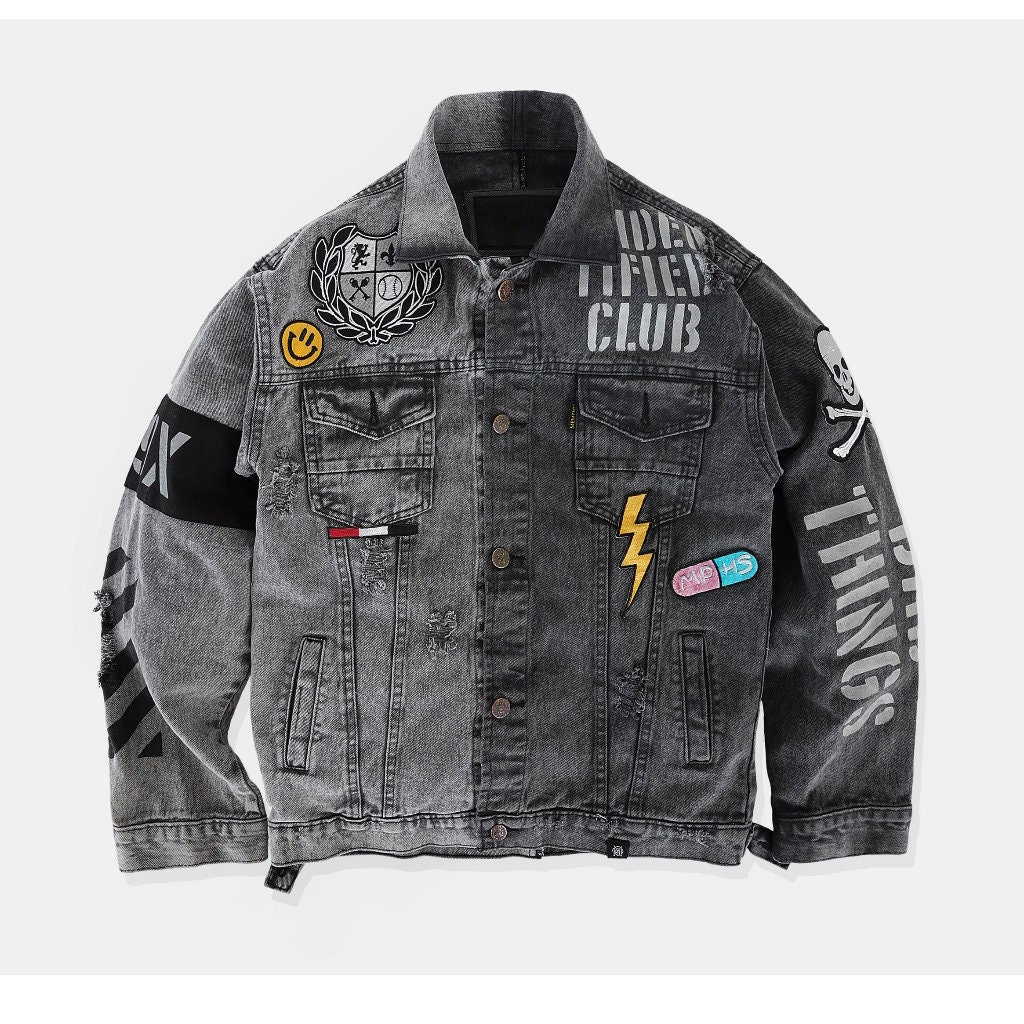 Y2K/REASONBRAND/スカルデニム/スパイダー　クロス/ジップ/鬼ヒゲ Y2K/REASONBRAND/スカルデニム/スパイダー クロス/ジップ/鬼ヒゲ