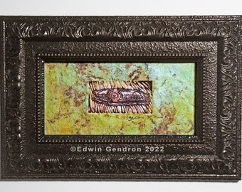 UNIQUE FRAMED CIgar on Amate paper - (limited edition of 11) - (O.D. 8x10)