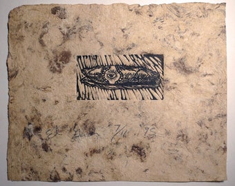 CIgar on Amate paper - (limited edition of 11) - (O.D. 8x10)