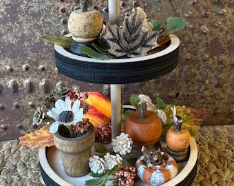 Pumpkin Mini Tiered Tray