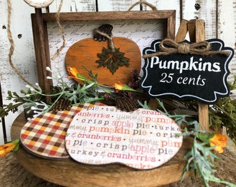 Magnet Set, Pumpkins 25 Cents, Works with: Barn Stand, House Stand, Farm Truck, Frame Easel & Post, Changeable